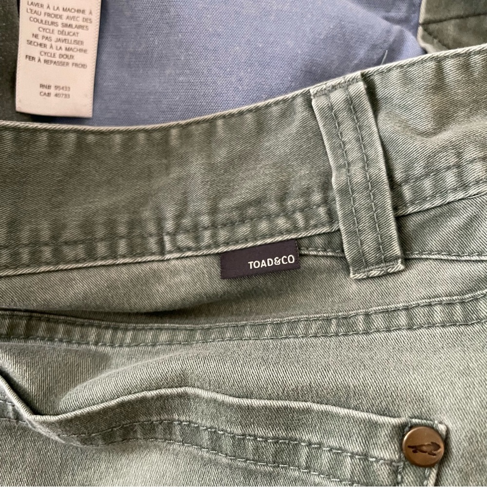 Toad&Co Olive Mission Ridge Pants - Picture 5 of 7
